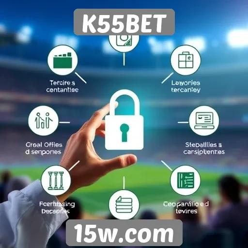 Recursos de segurança do site K55BET em foco